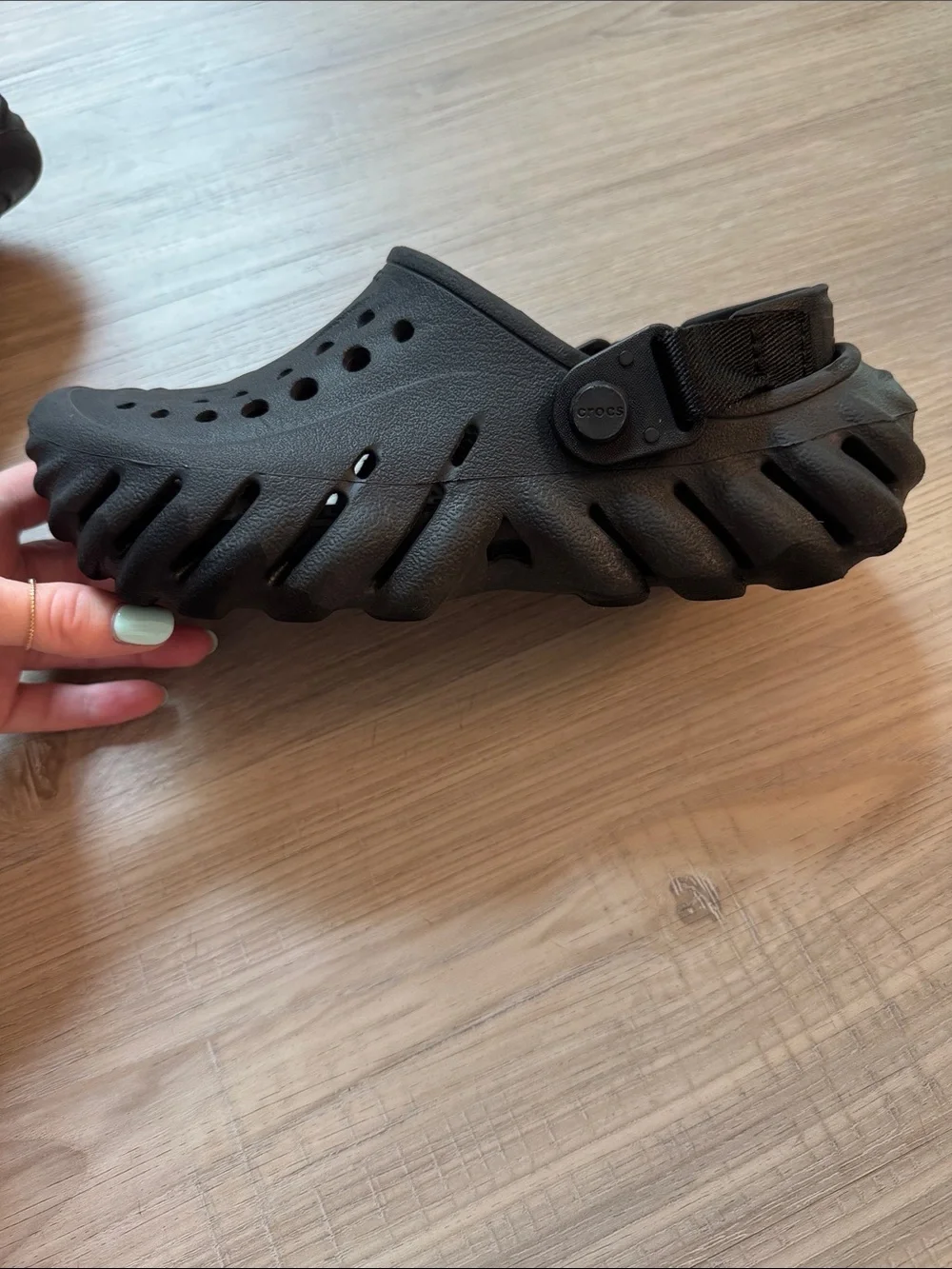 CROCS Kids Black echo clogs